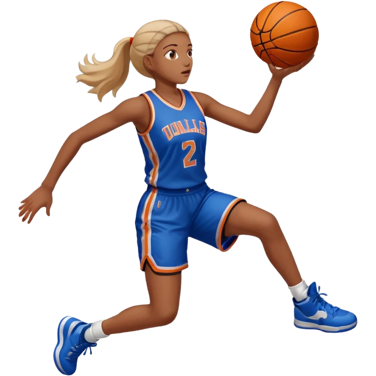 Basketball dunk girl emoji