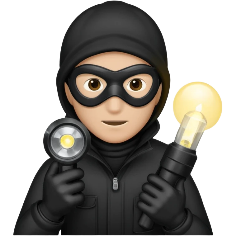 A burglar emoji