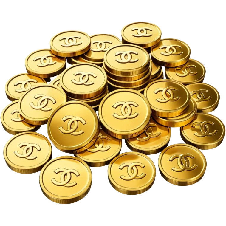 chanel coins pile emoji