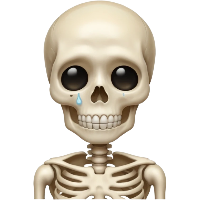 esqueleto chorando emoji