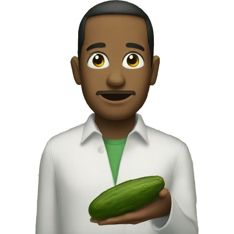 A face with pickle eys emoji