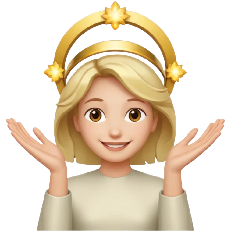 😇👉🏻👈🏻 emoji
