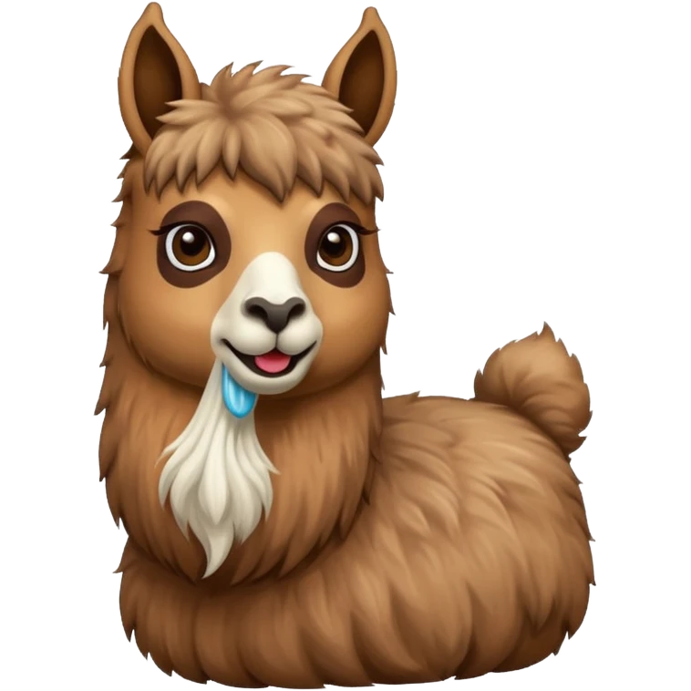 Lama qui crache  emoji