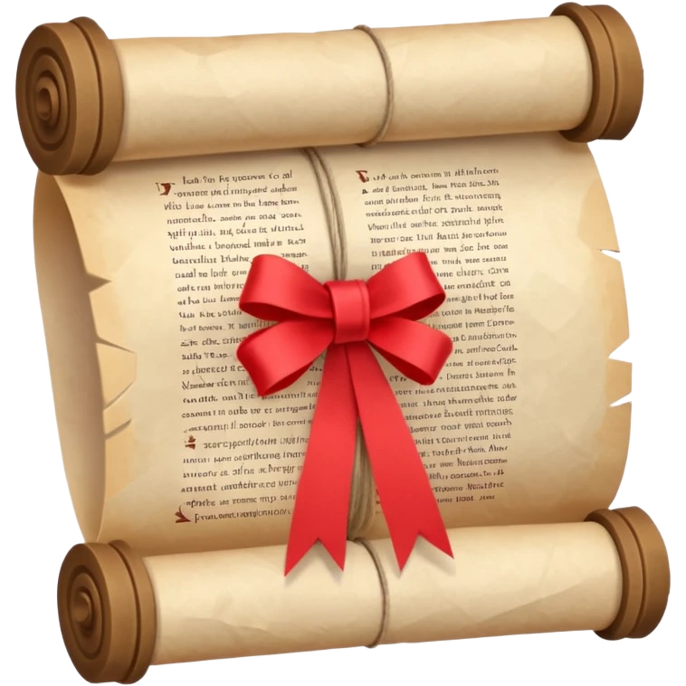 low poly magic spell scroll emoji