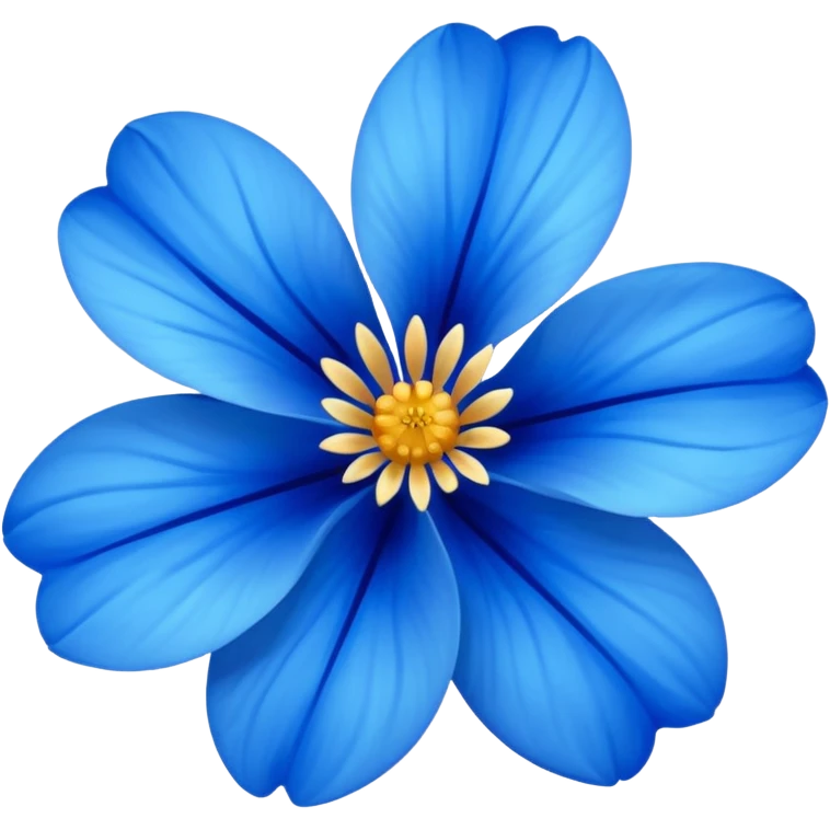 گل آبی emoji