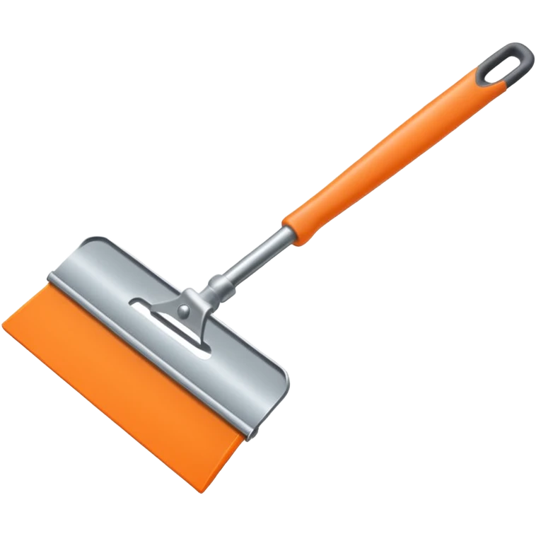 Cleaning Squeege orange emoji