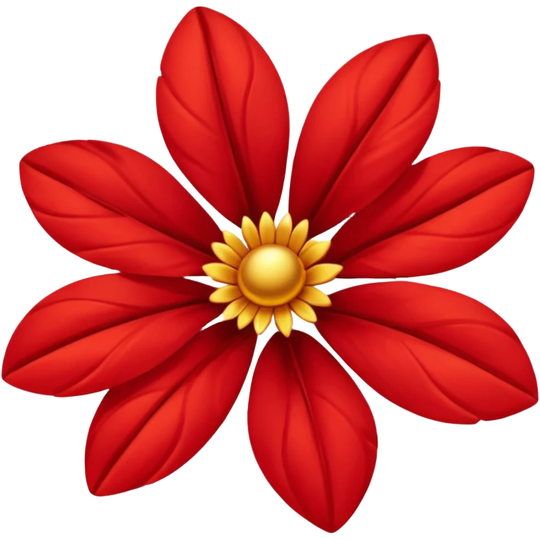 Red gold flover emoji