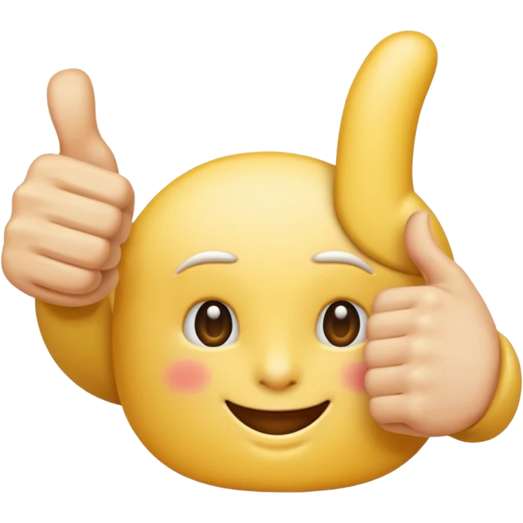 thumbs up emoij extra long thumb emoji