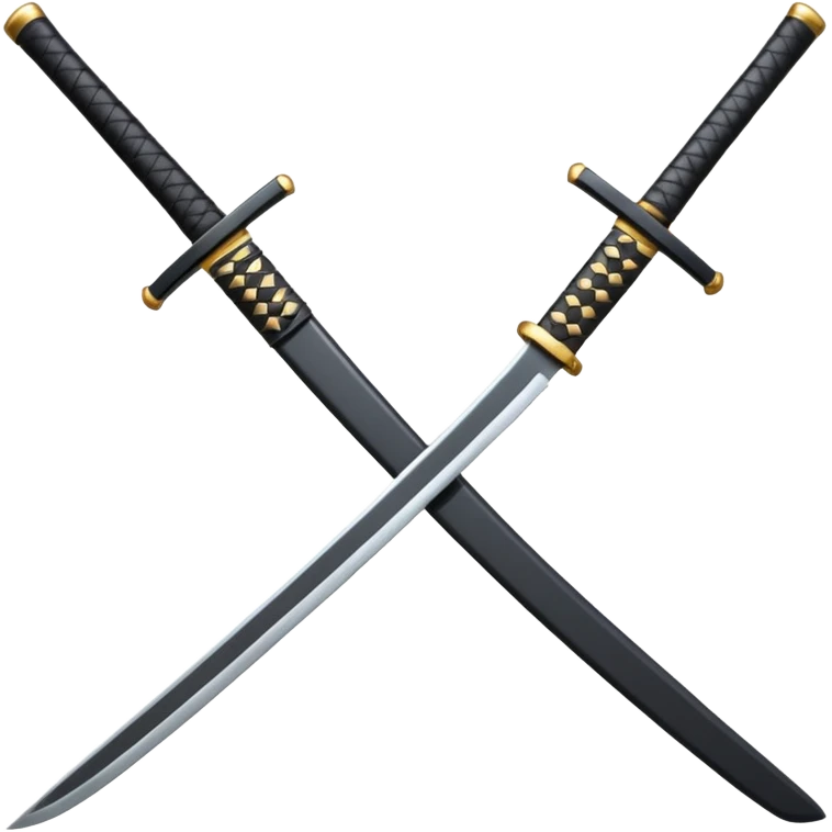 single black katana emoji