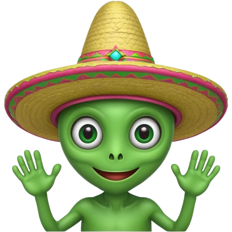 Alien with a sombrero emoji