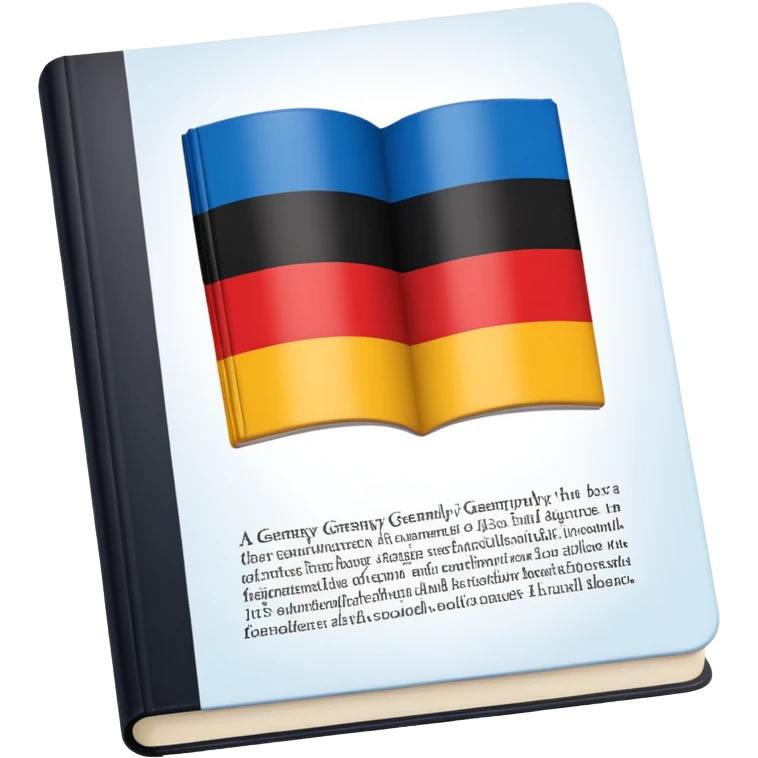 a school textbook with a fragment of Germany on the cover emoji