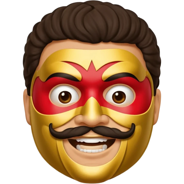 Create a Nacho Libre emoji for a teams chat but make it more original style to the movie emoji