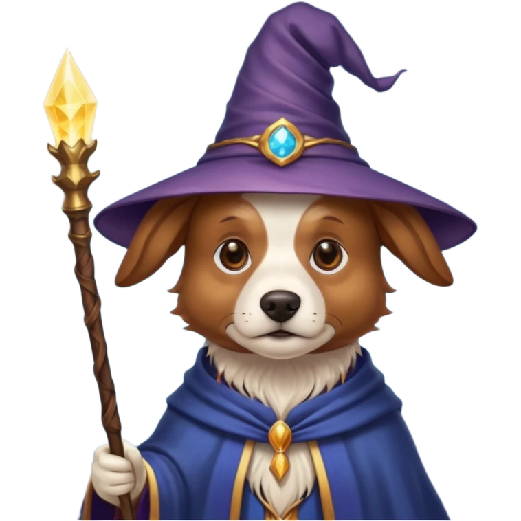 Dog wizard emoji
