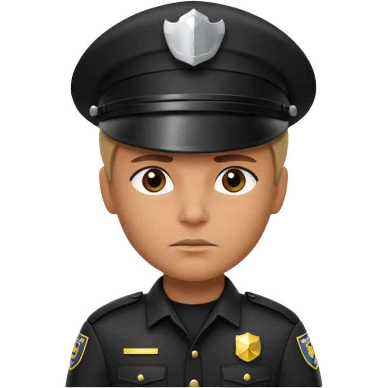Futuristic cop emoji