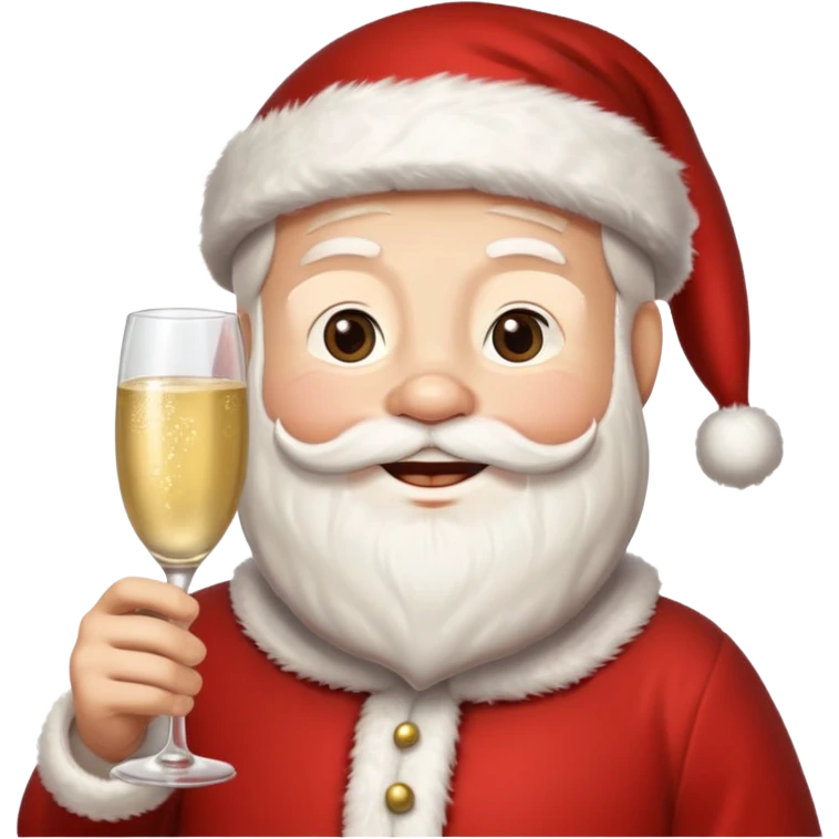 Santa Claus New Year 2026 emoji