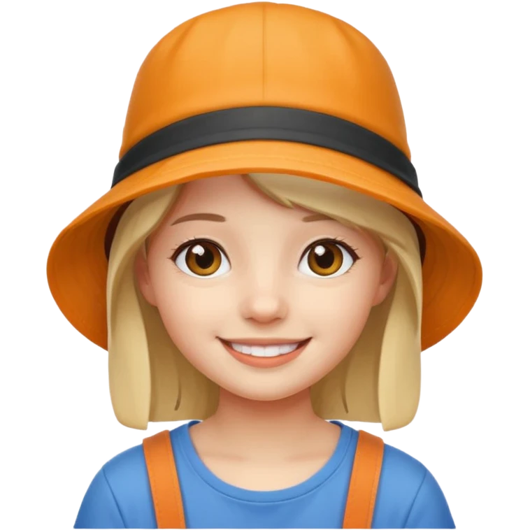 bucket hat girl emoji