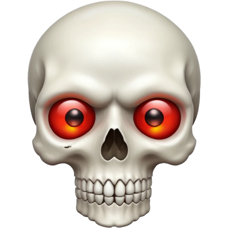 Red eye skull emoji