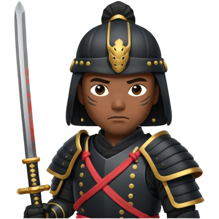 black samurai emoji