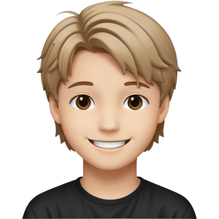 felix of stray kids light brunnete emoji