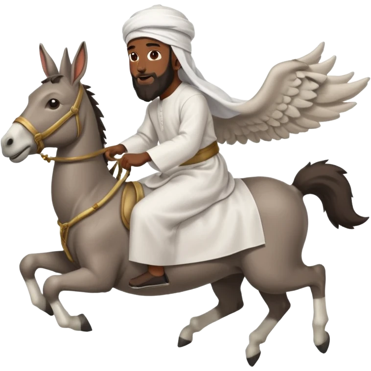 Jetzt ein Moslem auf einem fliegenden Esel emoji