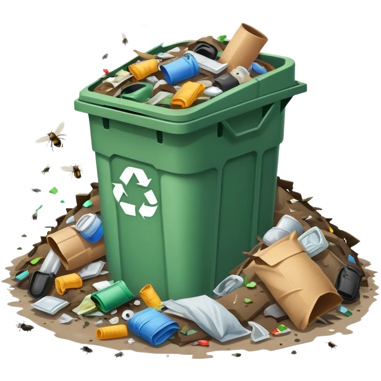 Trash with flys  emoji