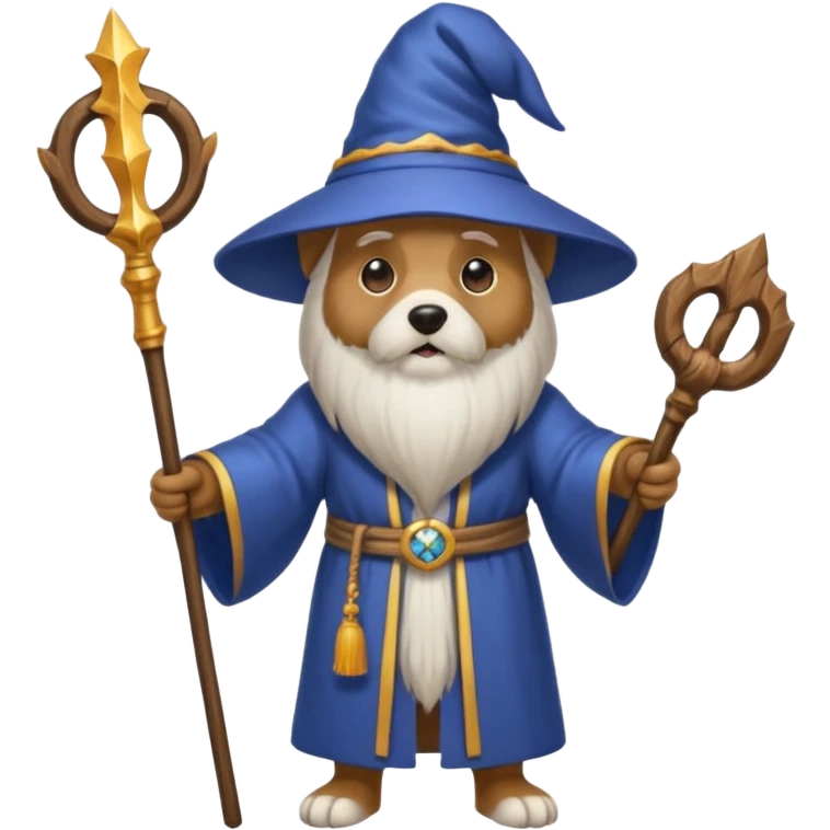Dog wizard emoji