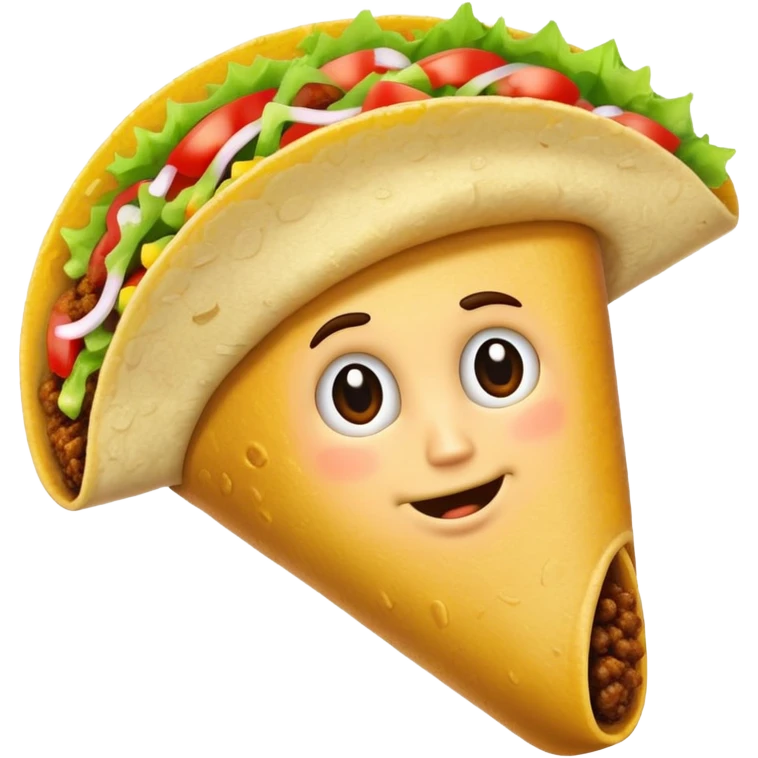 Finger in taco emoji