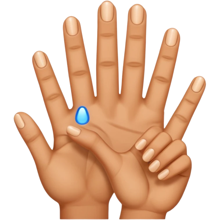 drie parmak emoji