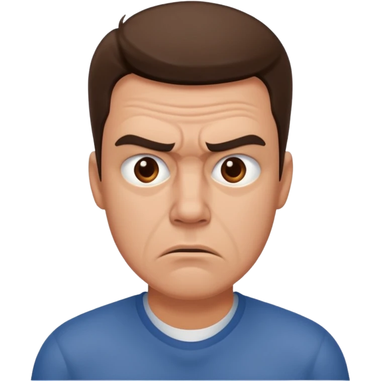 расстроенный Собянин в реалистичном стиле  emoji