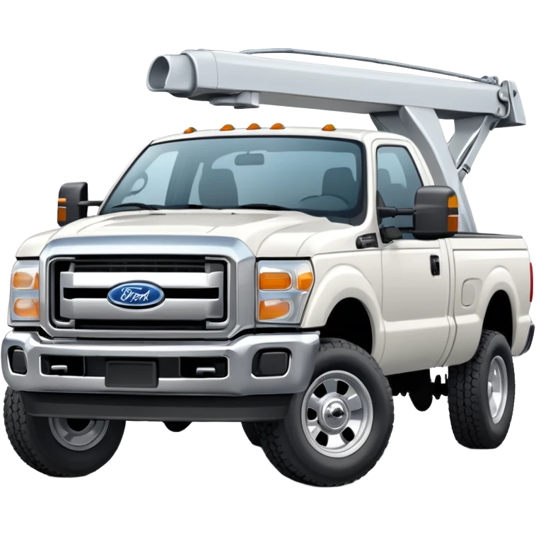 White Ford F250 emoji