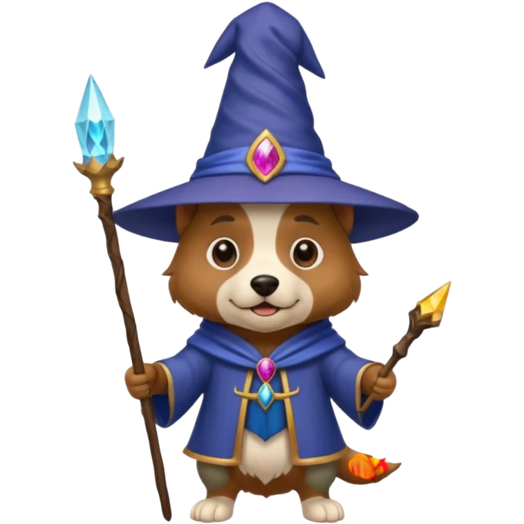 Dog wizard emoji