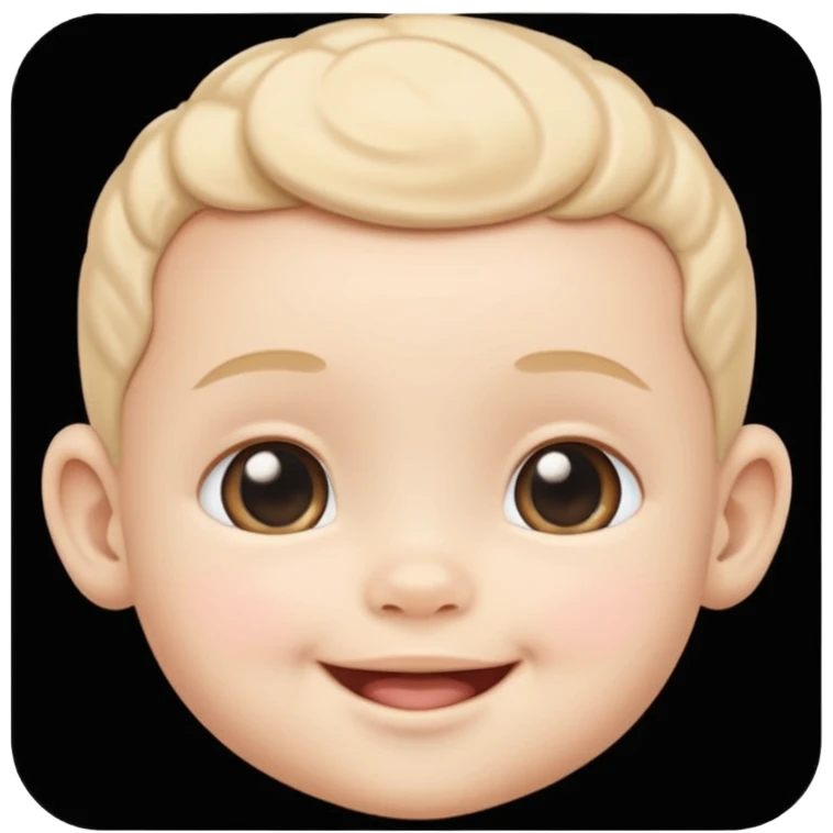 baby face inside a photo frame emoji