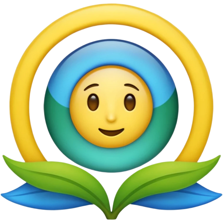 علم فيه اللون الازرق و الاخضر و الاصفر و في وسطه رمز الامازيغ emoji