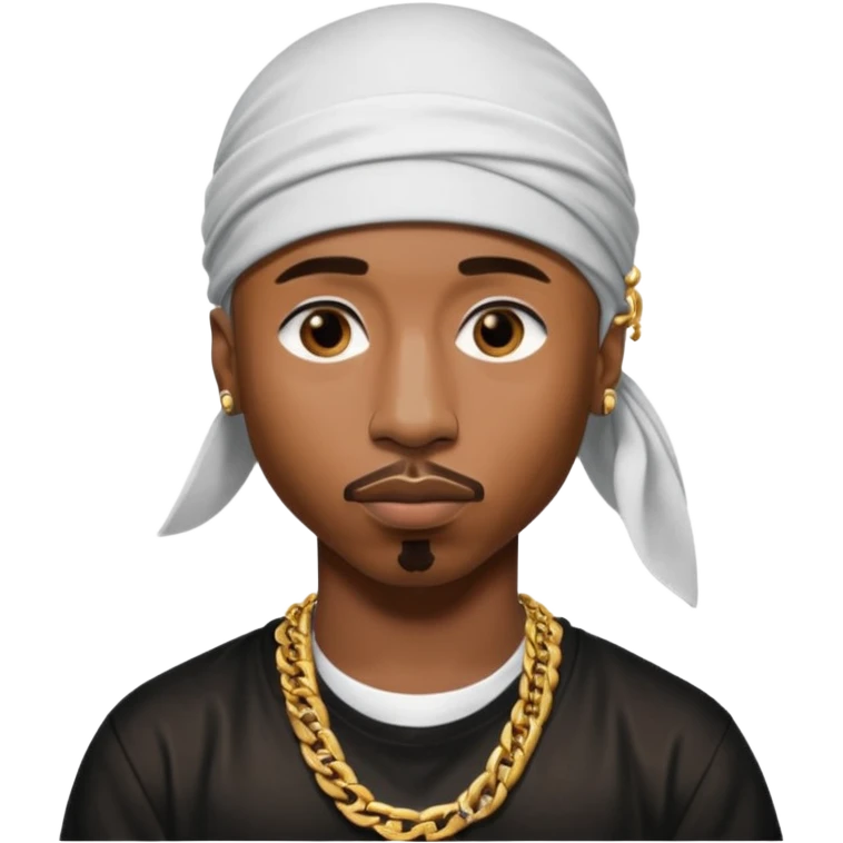 2Pac only face and durage emoji