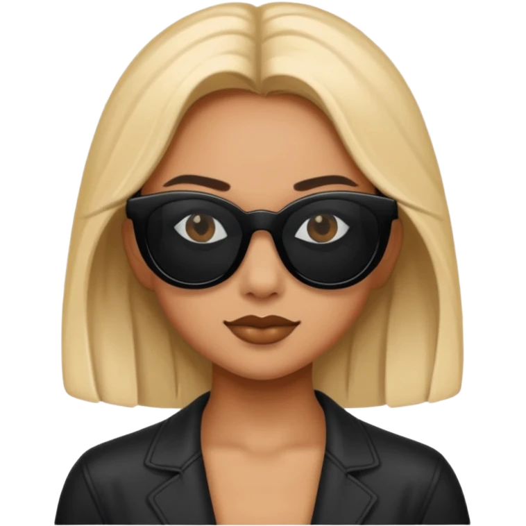 sabrina wear black sun glasses emoji