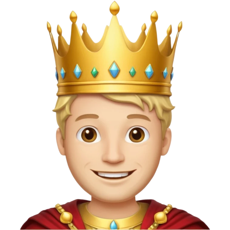 Catoon men king emoji