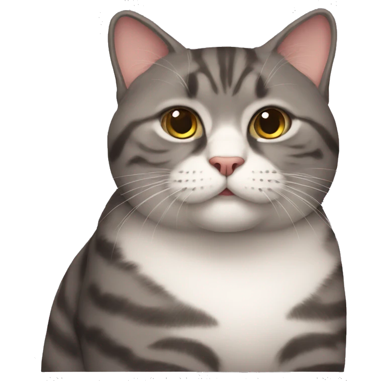 Chunky cat emoji