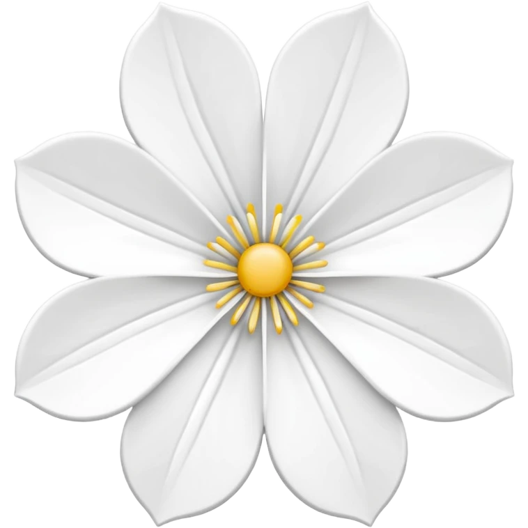 white sakura with a chevron border emoji