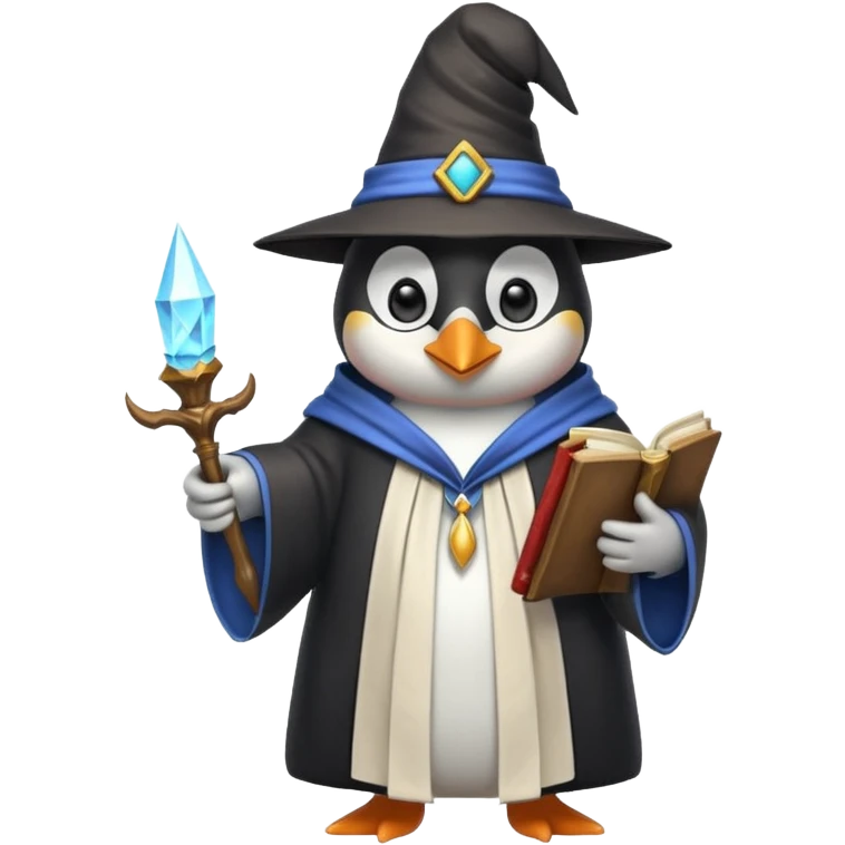 Penguin Wizard emoji