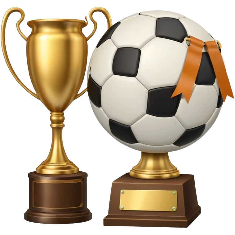 Soccer ball+trophy emoji