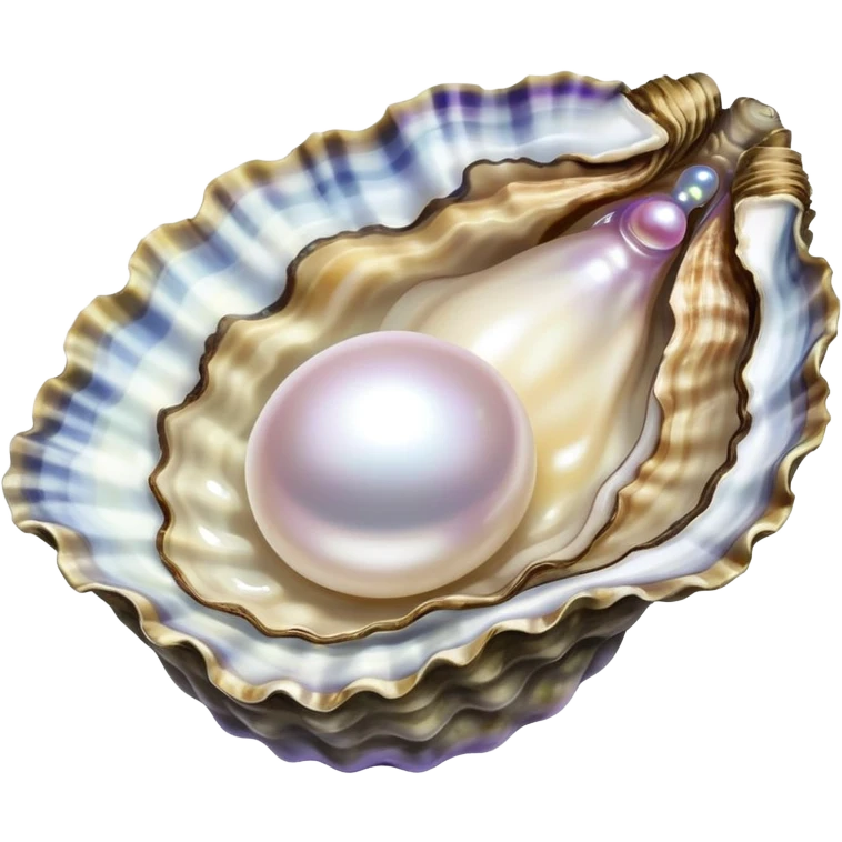 Oyster with pearl inside emoji