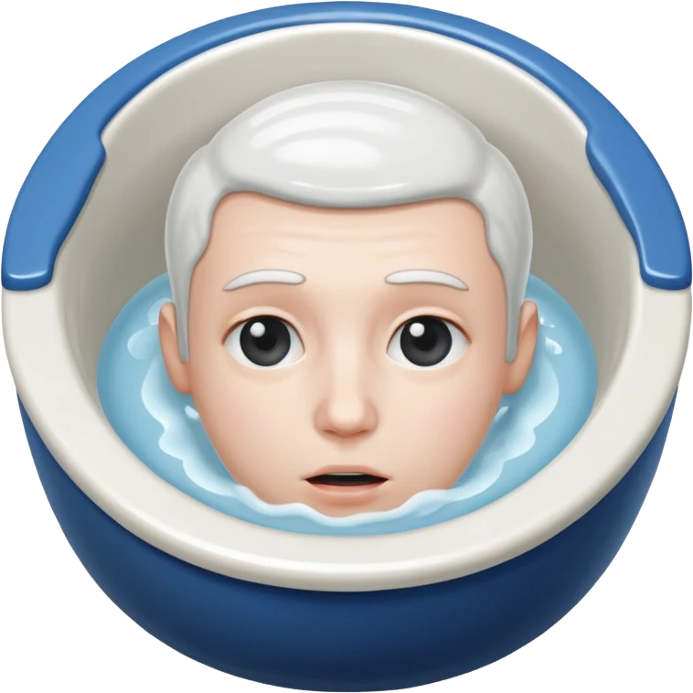 Head in a toilet emoji