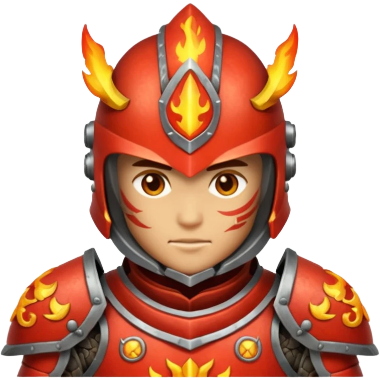 fire armored warrior emoji