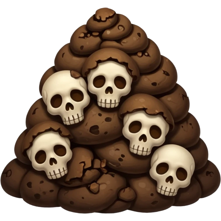 ((poop emoji))with  3 skulls emoji