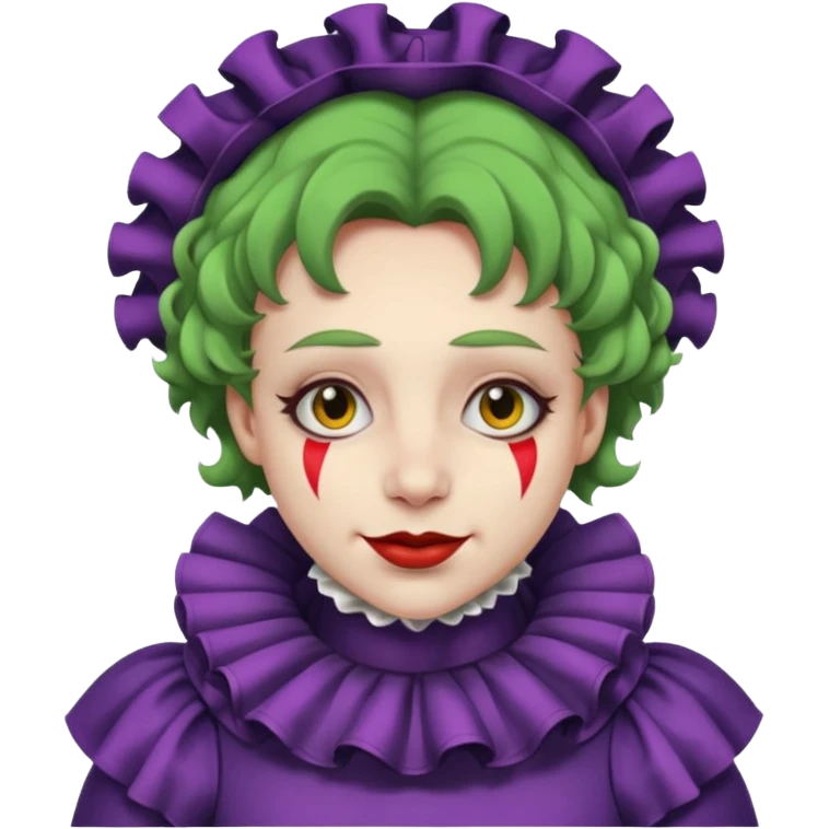 a cuffed wrangled jester emoji