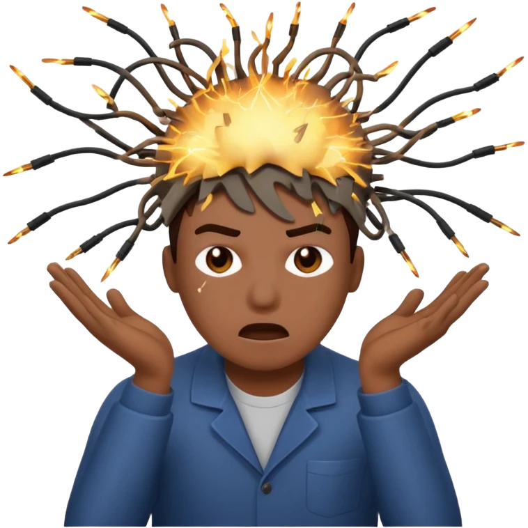 programmer pusing kepala meledak emoji