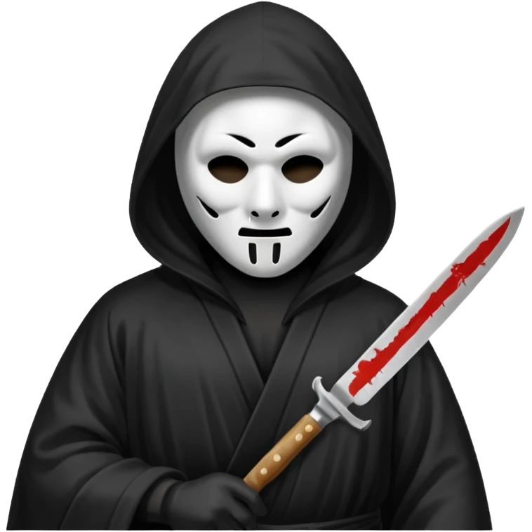 Create a ghostface scream emoji