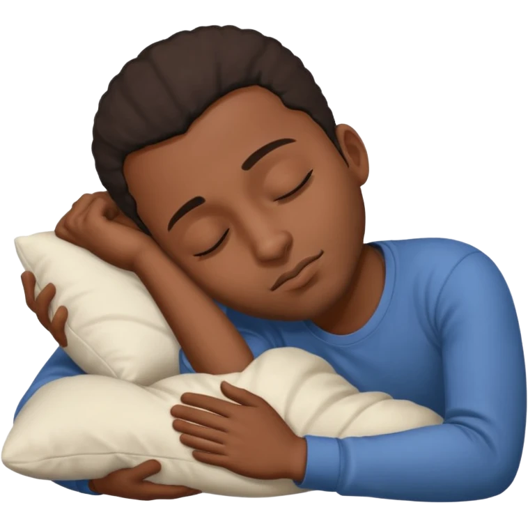 black man sleeping emoji