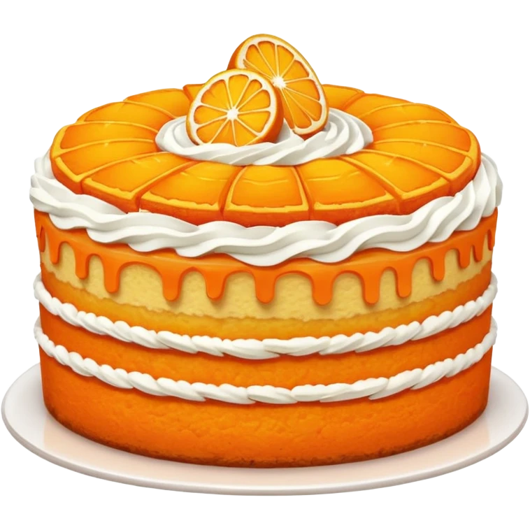 Orange cake emoji