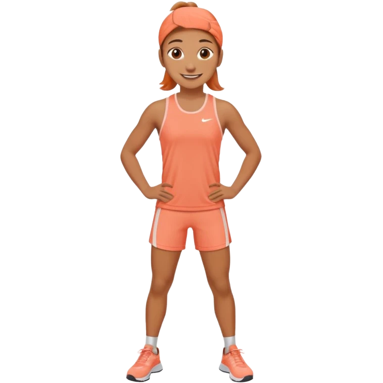 Exercícios cor roupa salmão  emoji